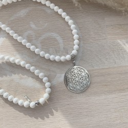 Géométrie sacrée : Fleur de vie en pendentif