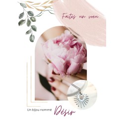 Collier coeur sacré Désir Cristal de Roche