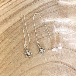 Boucles d'oreilles flocon