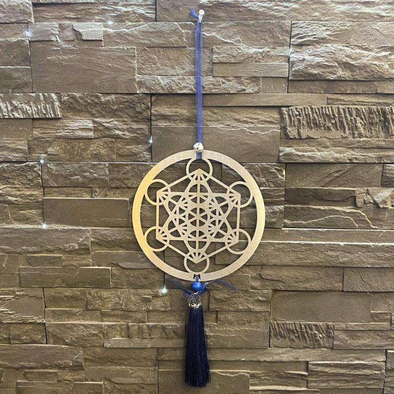 Décor à suspendre Métatron bleu nuit