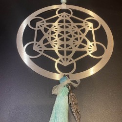 Décor à suspendre Métatron bleu ciel