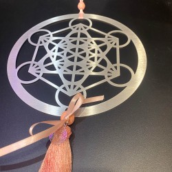 Décor à suspendre Métatron rose