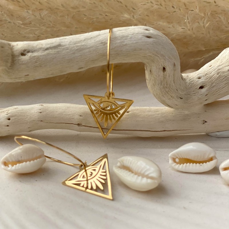 Collection Miroir d'Âmes - Anneaux Triangle oeil