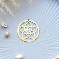 Pendentif Fleur de vénus doré