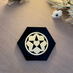 Porte encens "Encensia" noir & doré | Il-umine