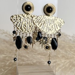 Boucles d'oreilles éventail