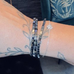 Bracelet Hématite cube