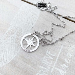 Collier Pendentif Rose Des Vents | Il-Umine