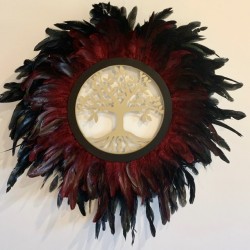 JujuHat Arbre de Vie Noir et rouge