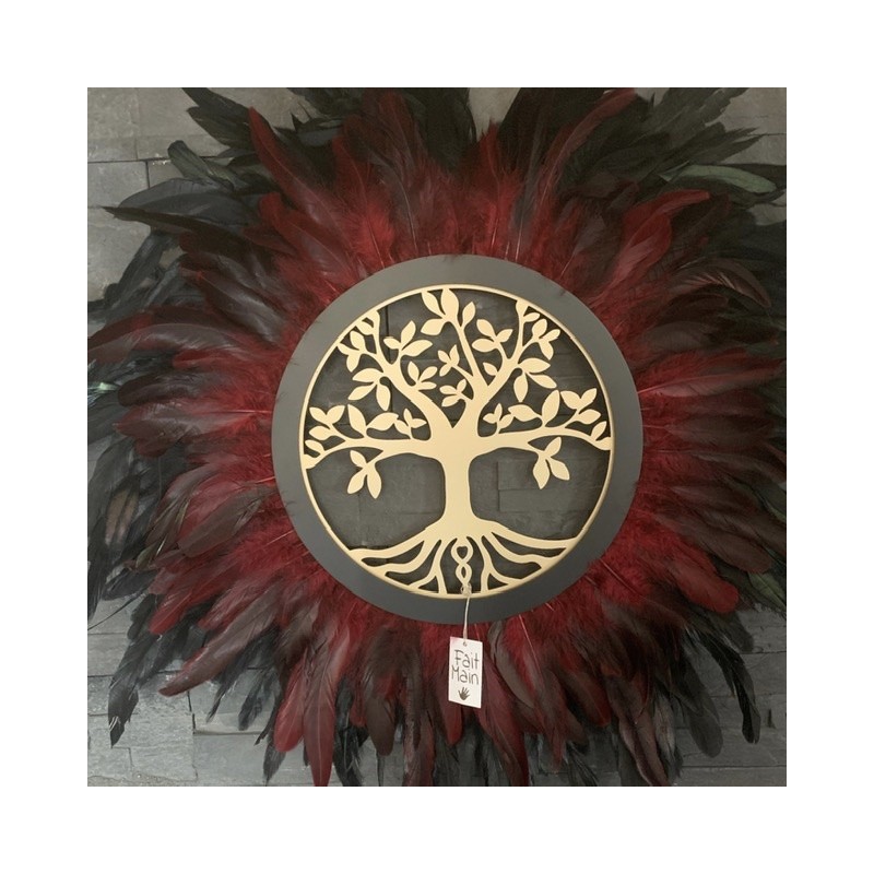 JujuHat Arbre de Vie Noir et rouge