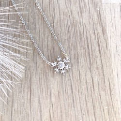 Chaîne ras de cou Flocon de neige