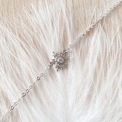 Chaîne ras de cou Flocon de neige