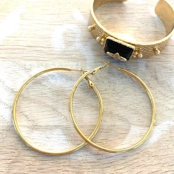 Créoles de 5cm de diamètre