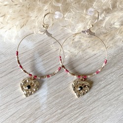 Boucles d'oreilles Coeur