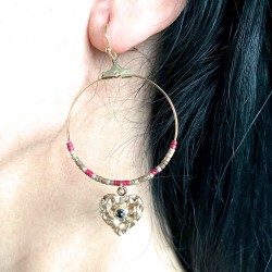 Boucles d'oreilles Coeur